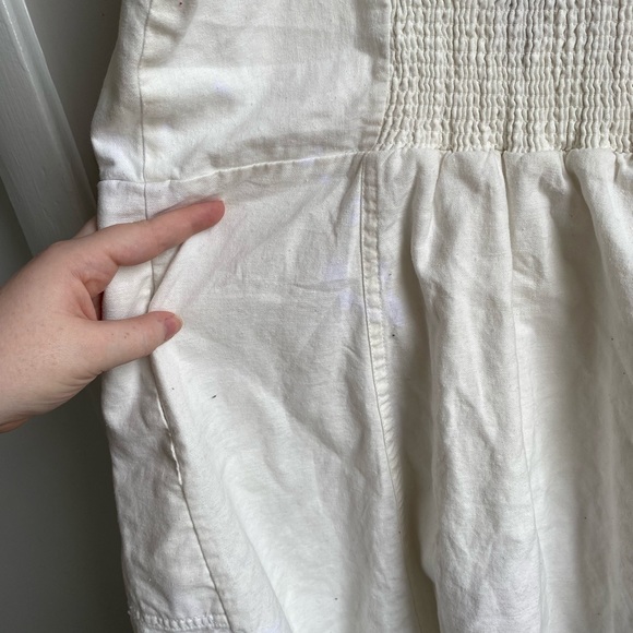 Madewell white button down dress w pockets - Picture 6 of 6